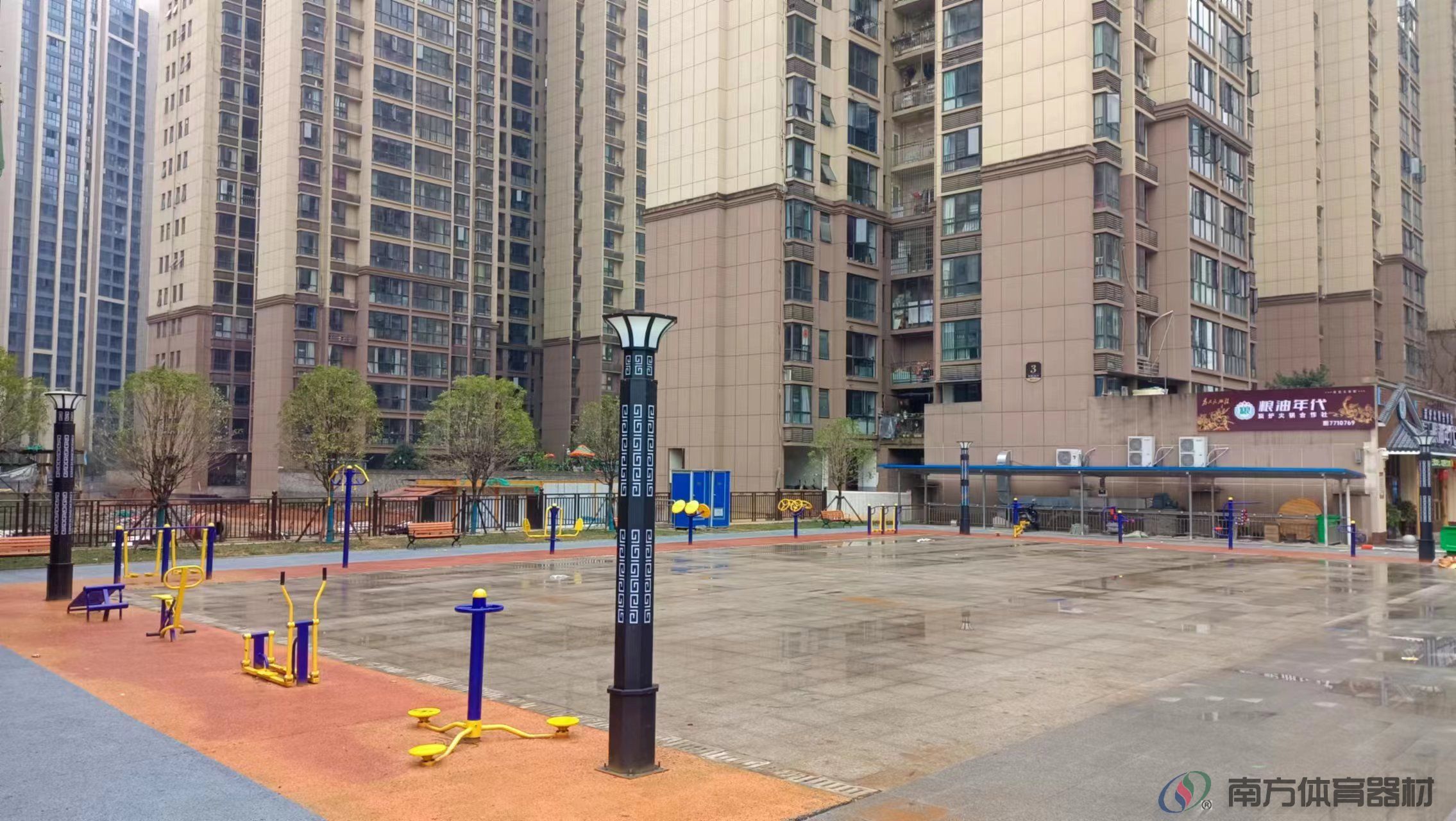 湖南省常德市武陵区德山街道演舞堆居委会演舞堆社区文化广场全民健身路径工程