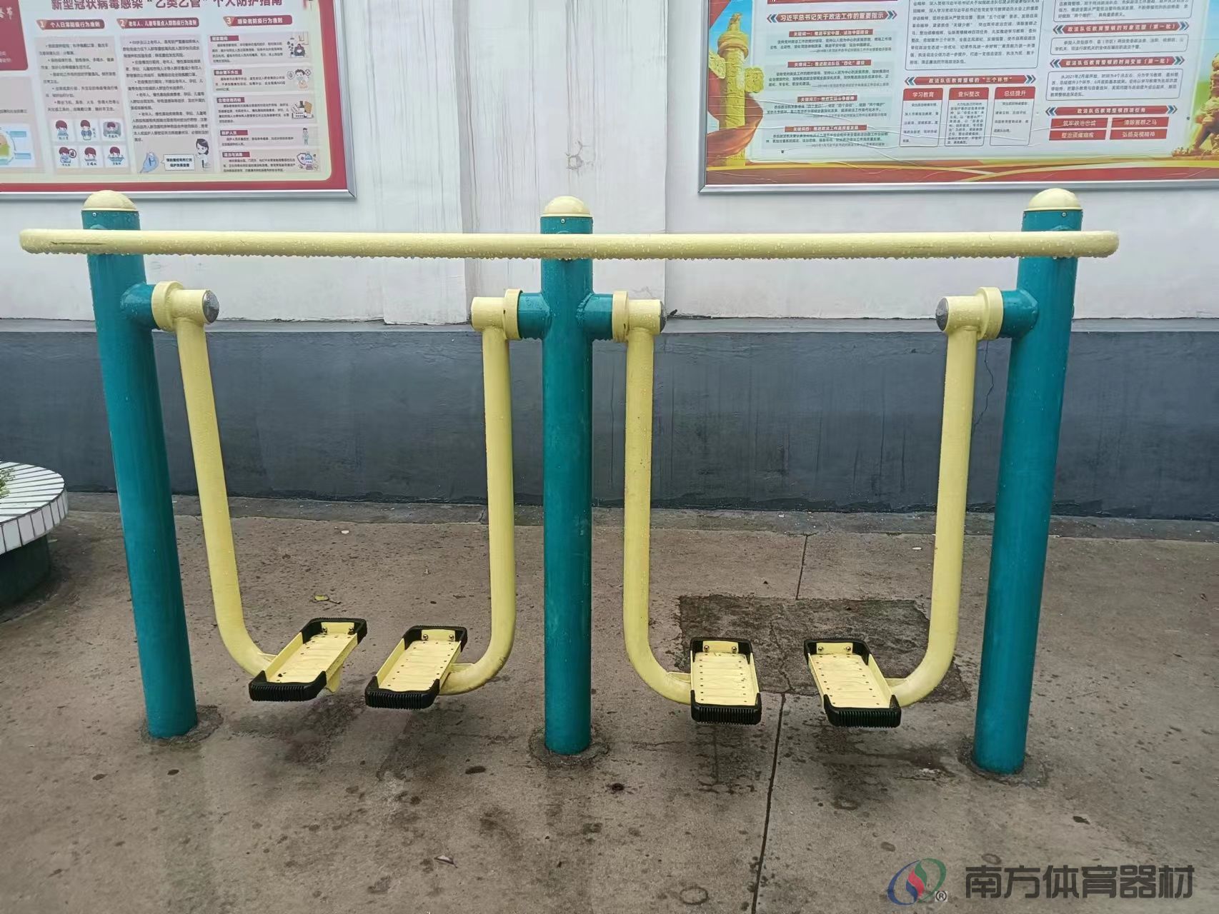双人漫步机 湖南省湘潭市雨湖区城正街街道熙春路社区居委会熙春路社区晨晚练点全民健身路径工程(图3)